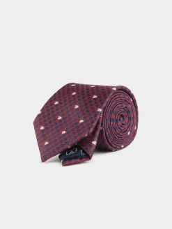 CORBATA JACQUARD MF BURDEOS