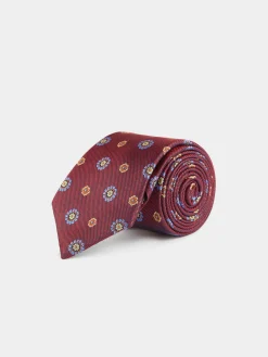 CORBATA JACQUARD MF BURDEOS