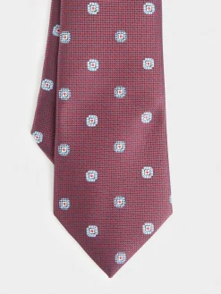 CORBATA JACQUARD MF BURDEOS