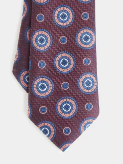 CORBATA JACQUARD MF BURDEOS