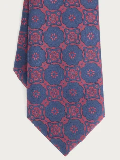 CORBATA JACQUARD MF BURDEOS