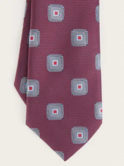 CORBATA JACQUARD MF BURDEOS