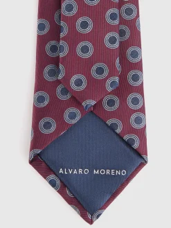 CORBATA JACQUARD MF BURDEOS
