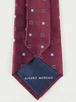 CORBATA JACQUARD MF BURDEOS