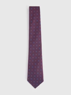CORBATA JACQUARD MF BURDEOS
