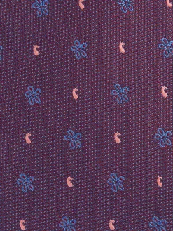 CORBATA JACQUARD MF BURDEOS