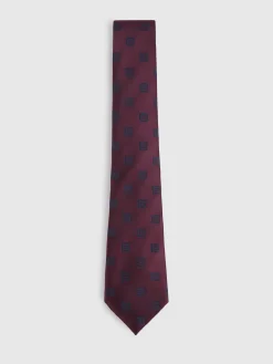 CORBATA JACQUARD MF BURDEOS