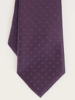 CORBATA JACQUARD MF BURDEOS
