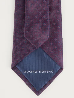 CORBATA JACQUARD MF BURDEOS
