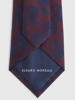 CORBATA JACQUARD MF BURDEOS