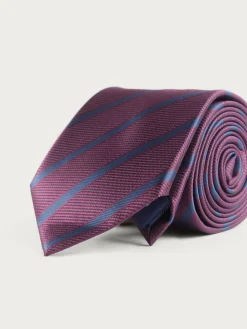 CORBATA JACQUARD MF BURDEOS