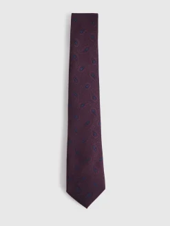 CORBATA JACQUARD MF BURDEOS