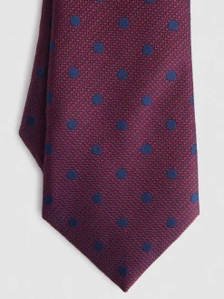 CORBATA JACQUARD MF BURDEOS