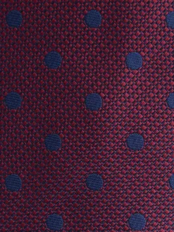 CORBATA JACQUARD MF BURDEOS