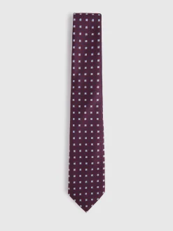 CORBATA JACQUARD MF BURDEOS