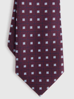 CORBATA JACQUARD MF BURDEOS