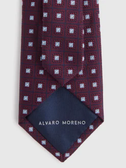 CORBATA JACQUARD MF BURDEOS
