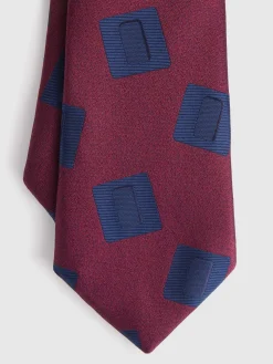 CORBATA JACQUARD MF BURDEOS