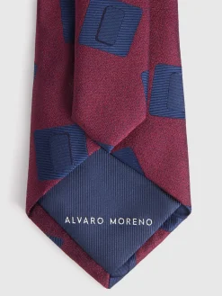 CORBATA JACQUARD MF BURDEOS
