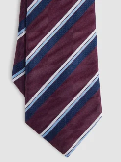 CORBATA JACQUARD MF BURDEOS