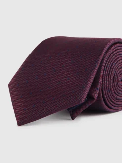 CORBATA JACQUARD MF BURDEOS