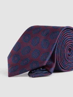 CORBATA JACQUARD MF BURDEOS