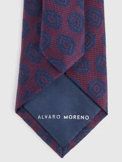 CORBATA JACQUARD MF BURDEOS