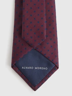 CORBATA JACQUARD MF BURDEOS