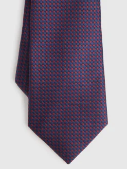 CORBATA JACQUARD MF BURDEOS