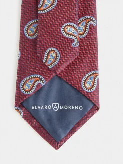 CORBATA JACQUARD MF ROJO