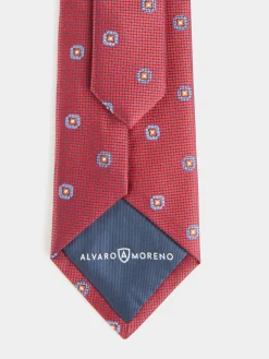 CORBATA JACQUARD MF ROJO