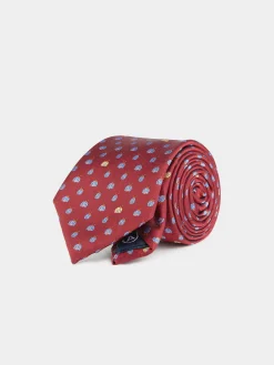 CORBATA JACQUARD MF ROJO