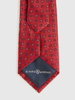 CORBATA JACQUARD MF ROJO