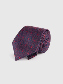 CORBATA JACQUARD MF ROJO