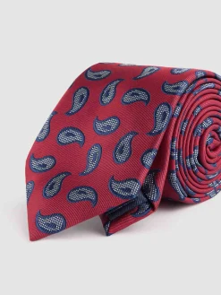 CORBATA JACQUARD MF ROJO