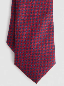 CORBATA JACQUARD MF ROJO