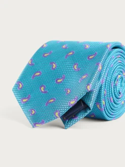 CORBATA JACQUARD MF TURQUESA