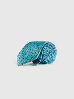CORBATA JACQUARD MF VERDE AGUA