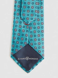 CORBATA JACQUARD MF VERDE AGUA