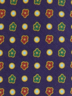 CORBATA PRINTED AZUL MARINO