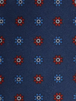 CORBATA PRINTED AZUL MARINO