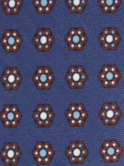 CORBATA PRINTED AZUL MARINO