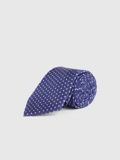 CORBATA PRINTED AZUL MARINO