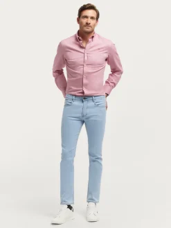 DENIM SLIM BASICO CELESTE