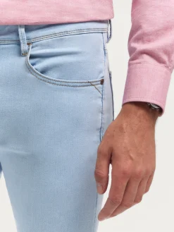 DENIM SLIM BASICO CELESTE