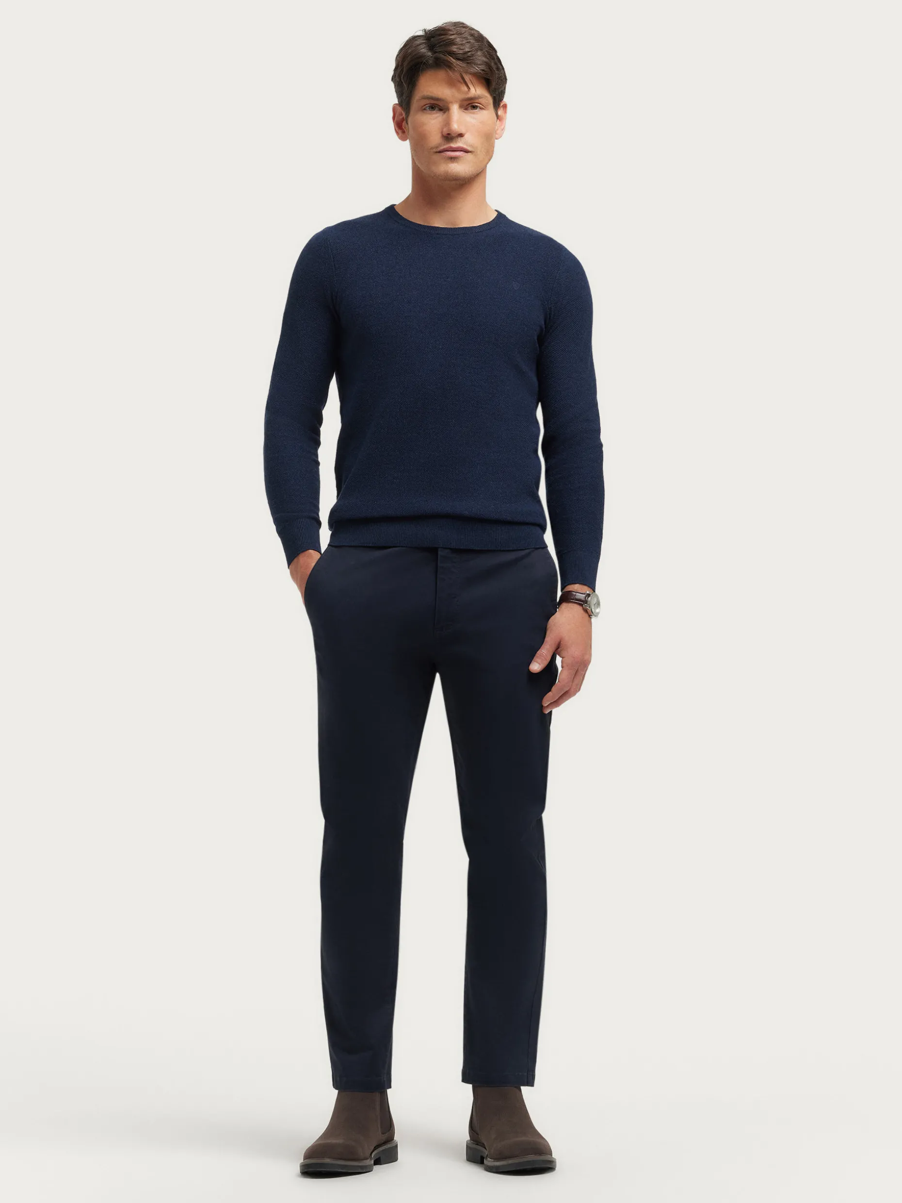 JERSEY BOLSON AZUL MARINO