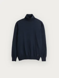 JERSEY ROLL COLLAR AZUL MARINO