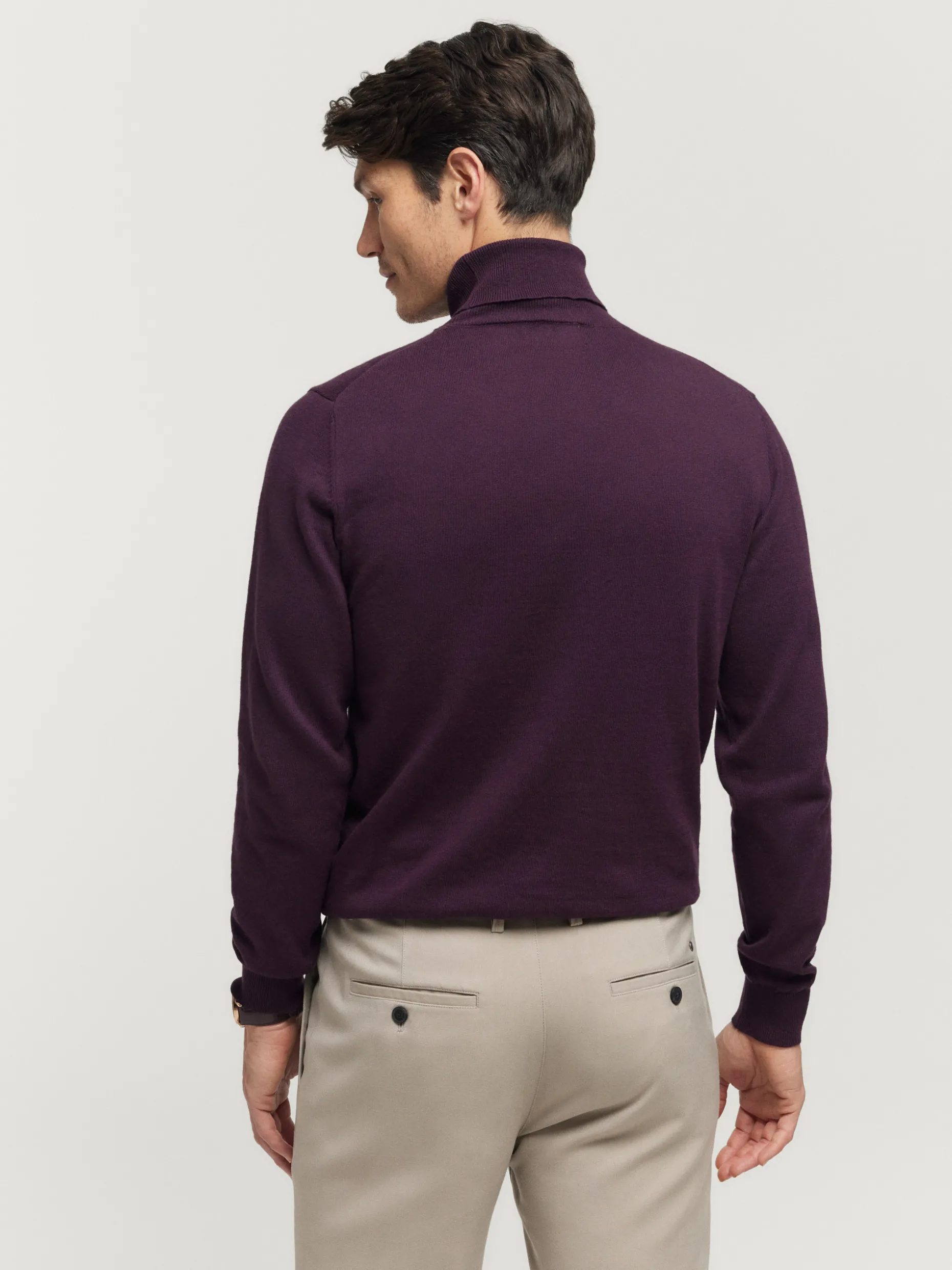 JERSEY ROLL COLLAR BURDEOS