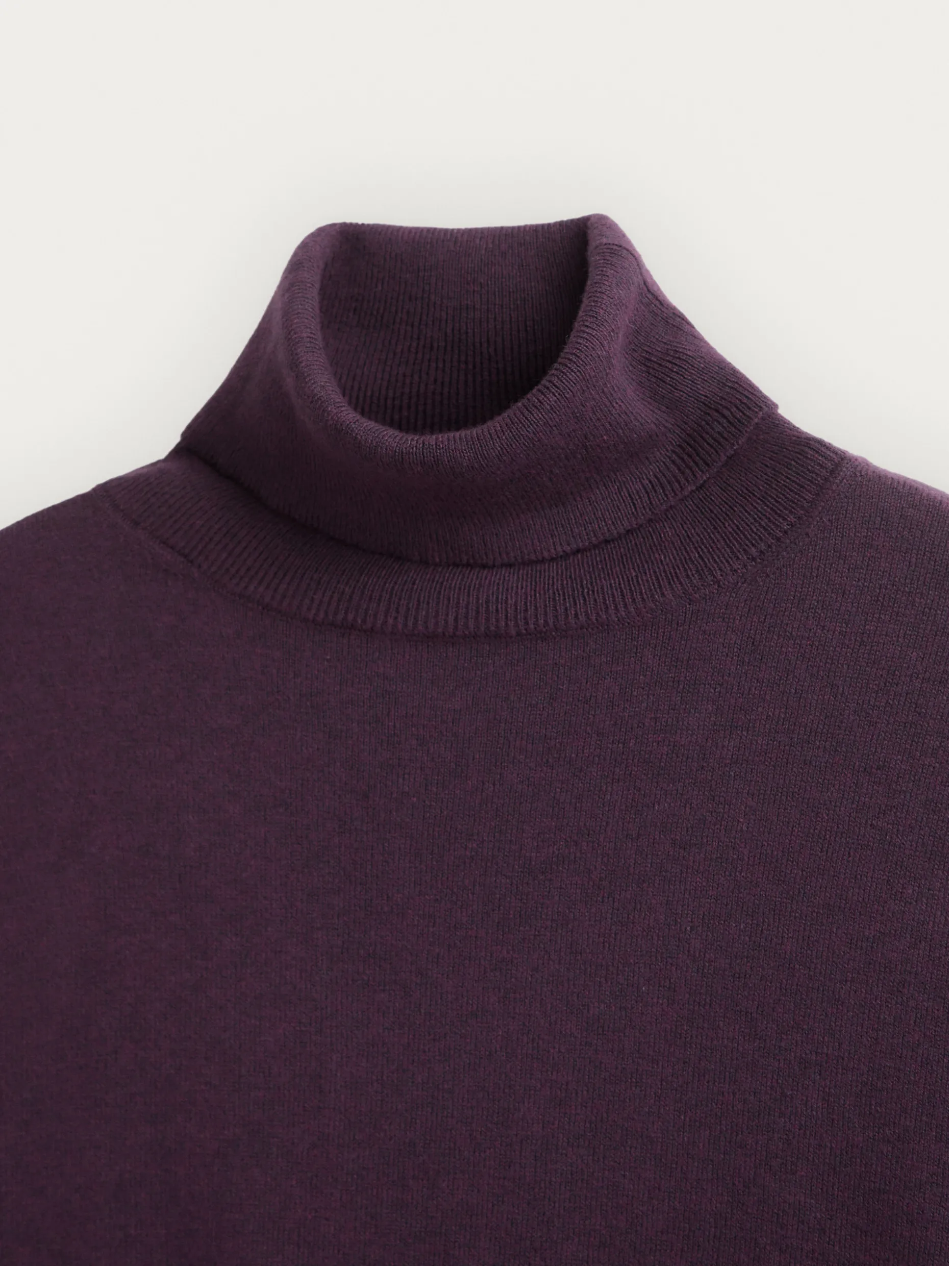 JERSEY ROLL COLLAR BURDEOS