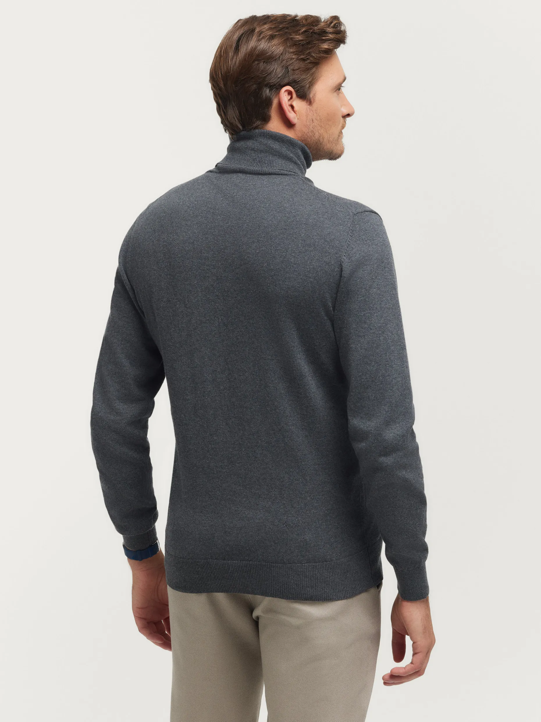 JERSEY ROLL COLLAR GRIS